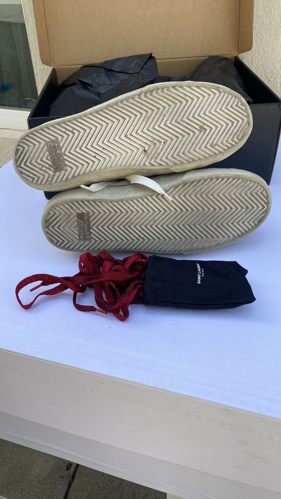 Saint Laurent Paris SL 37M Surf Sound Sneakers Size US 7 / EU 40 - 9 Thumbnail