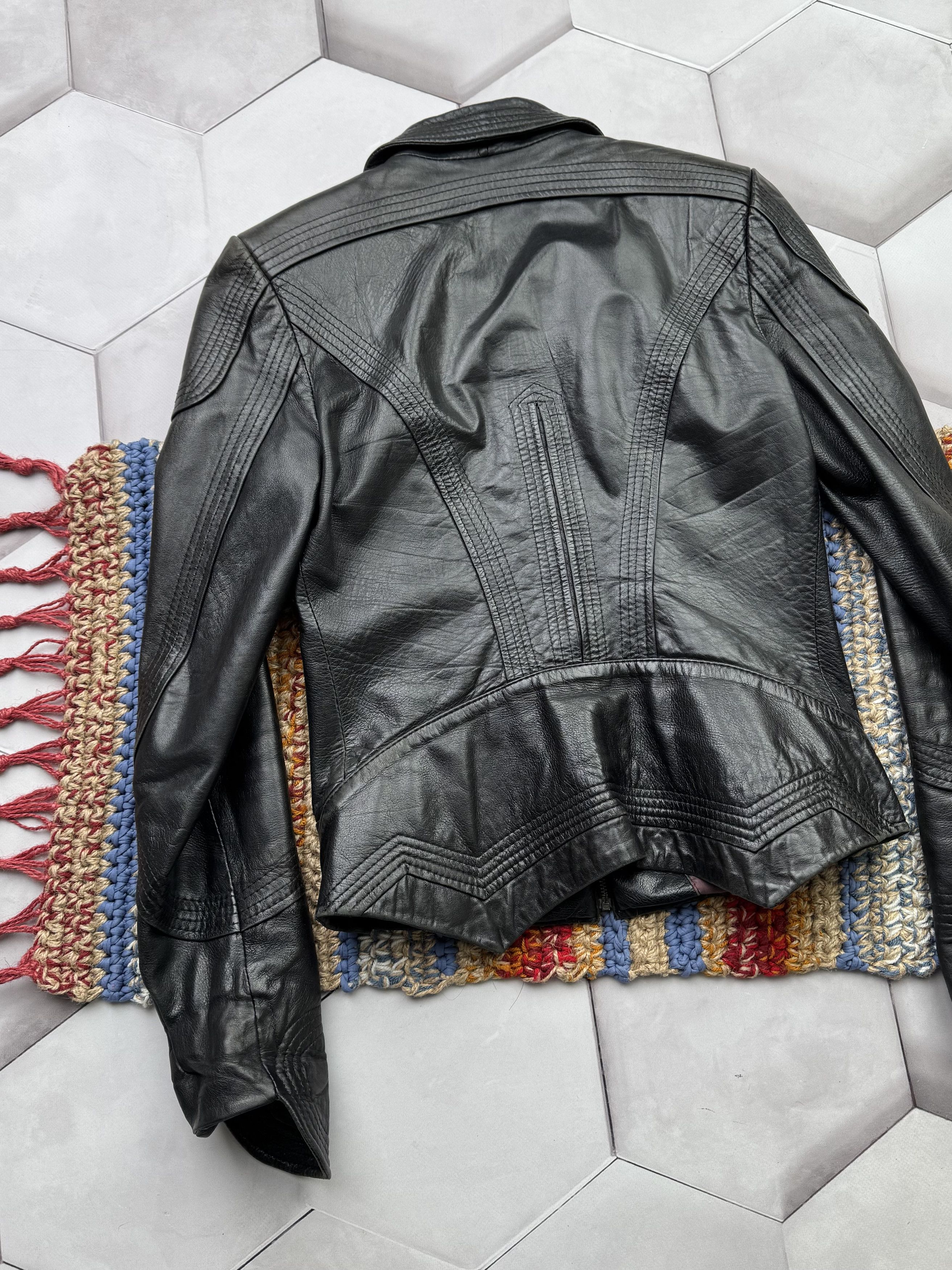 Vintage Vintage Cropped Leather Jacket Size S / US 4 / IT 40 - 13 Thumbnail
