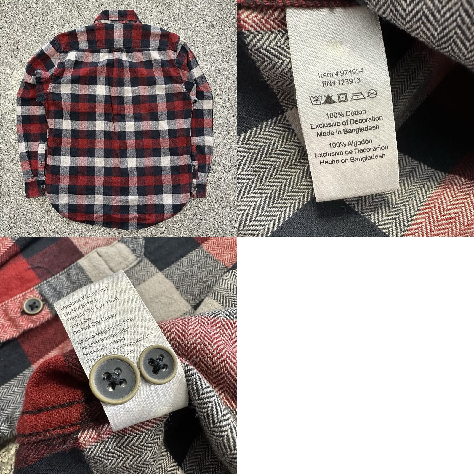 Vintage JACHS Flannel Shirt Mens M Heavyweight Red Plaid Long Sleeve Button-Down Shirt Mens M Red Plaid Heavyweight Cotton Flannel Button-Up Shirt Size US M / EU 48-50 / 2 - 8 Thumbnail