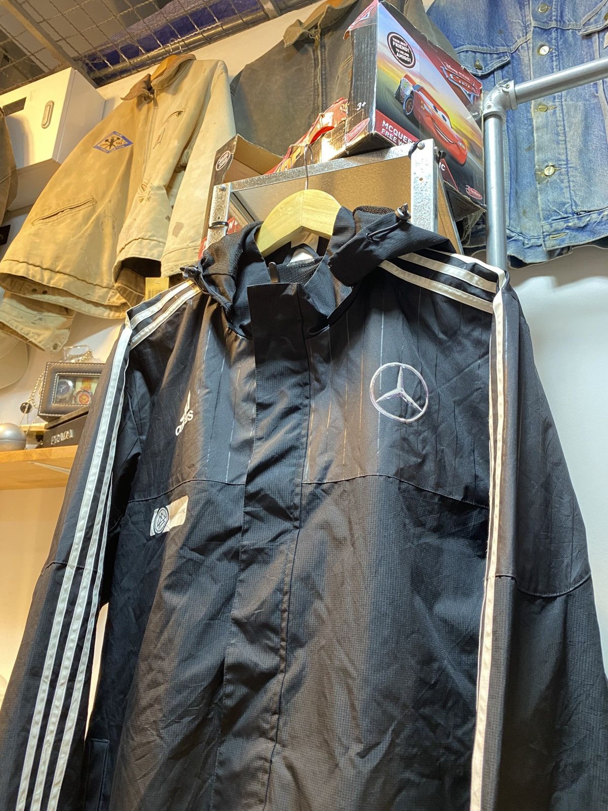 Adidas Y2K Adidas Mercedez Benz Windbreaker Jacket Size US L / EU 52-54 / 3 - 2 Thumbnail
