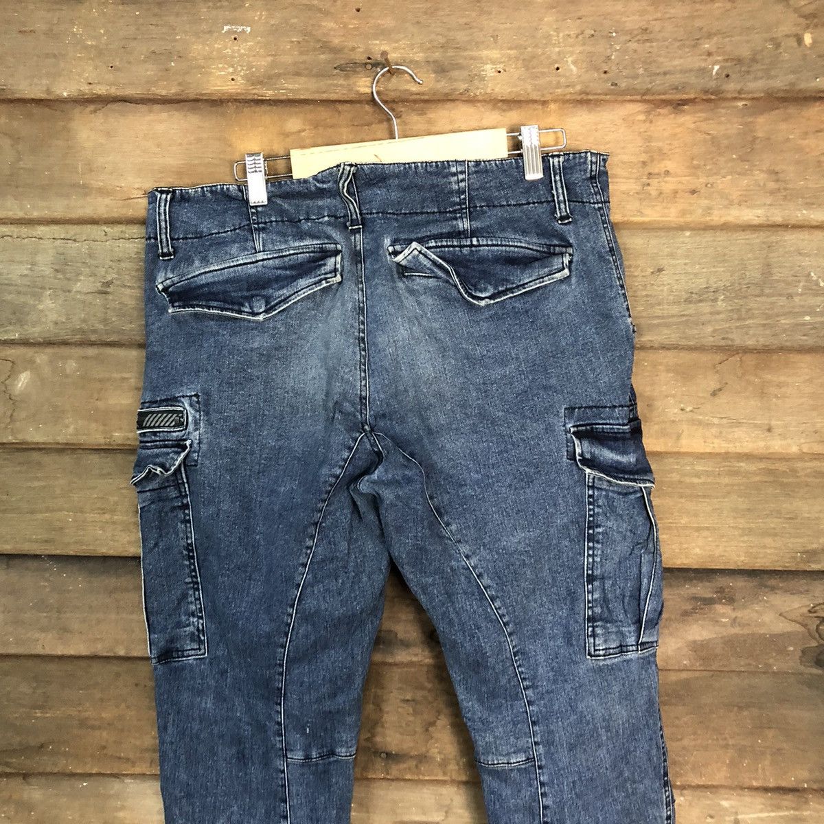 Hummel Hummer Blue Cargo Multipocket tactical denim Pants #7379 Size US 34 / EU 50 - 15 Thumbnail