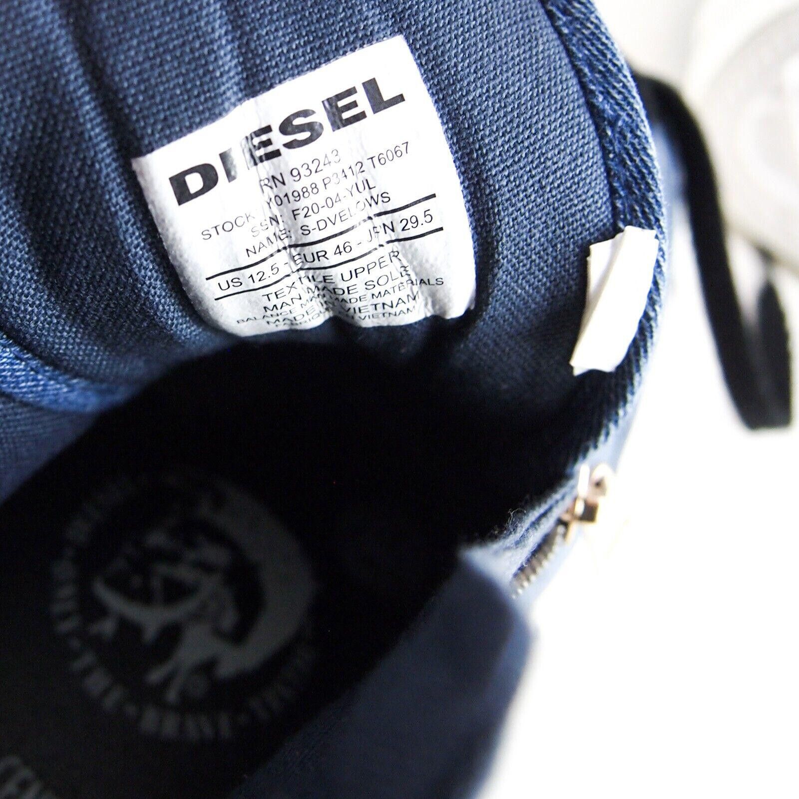 Diesel Diesel Dvelows High Top Sneakers Blue Denim EU 46 US 12.5 Size US 12.5 / EU 45-46 - 5 Thumbnail