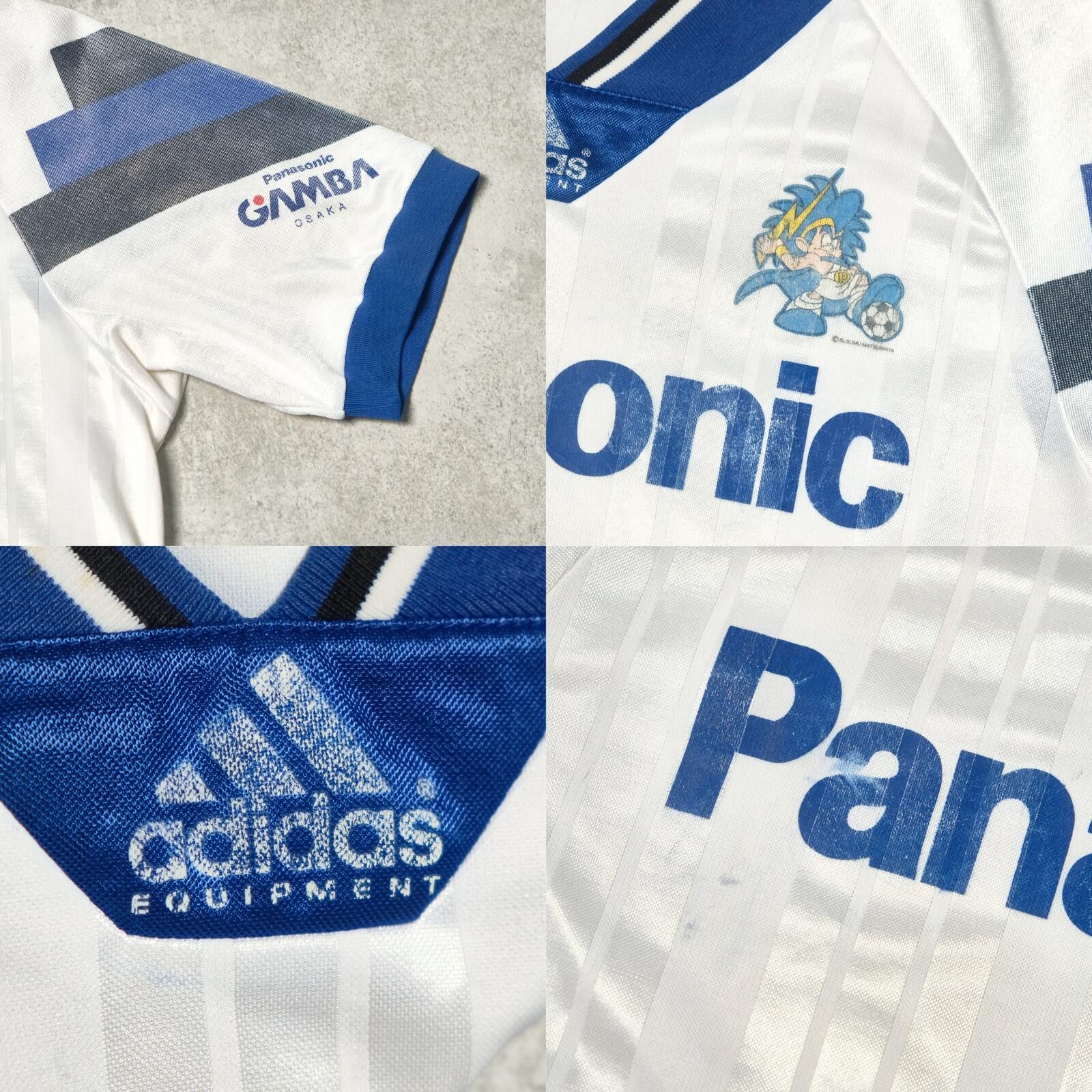 Adidas 1992/93 Gamba Osaka Away Shirt Adidas J-League (M) Size US M / EU 48-50 / 2 - 5 Thumbnail