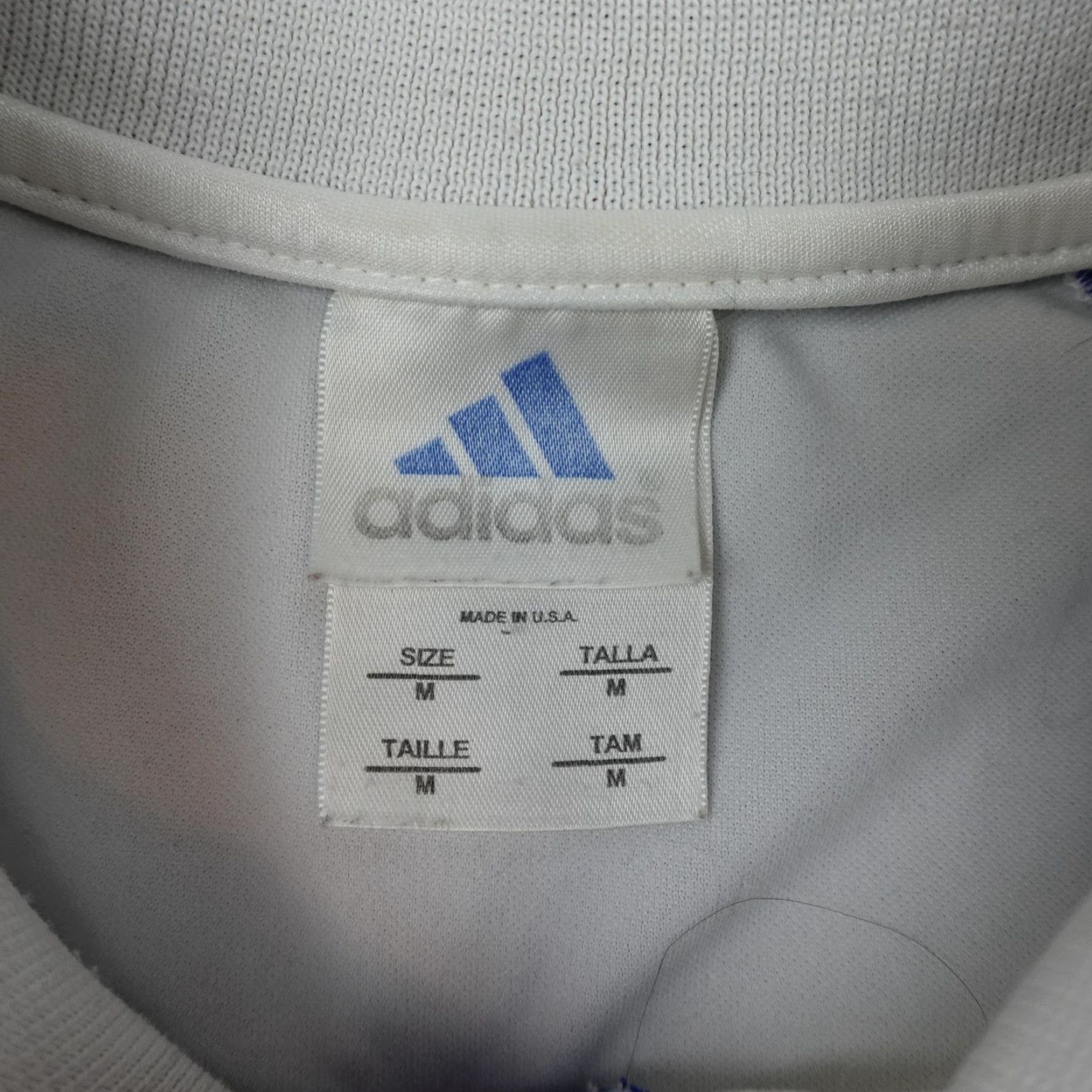 Adidas VINTAGE Adidas Shirt Mens M White Polo Collar Eagles Made USA 90s Size US M / EU 48-50 / 2 - 5 Thumbnail
