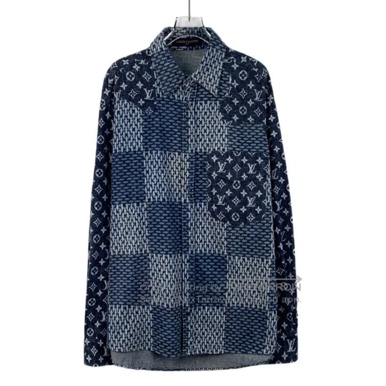 Louis Vuitton Louis Vuitton Dark blue checkerboard logo presbyopic patch Size US XL / EU 56 / 4 - 1 Thumbnail