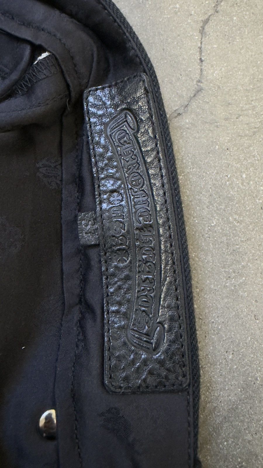 Chrome Hearts RARE! Chrome Hearts Street Sweeper Denim Pants Black Size US 31 - 7 Thumbnail