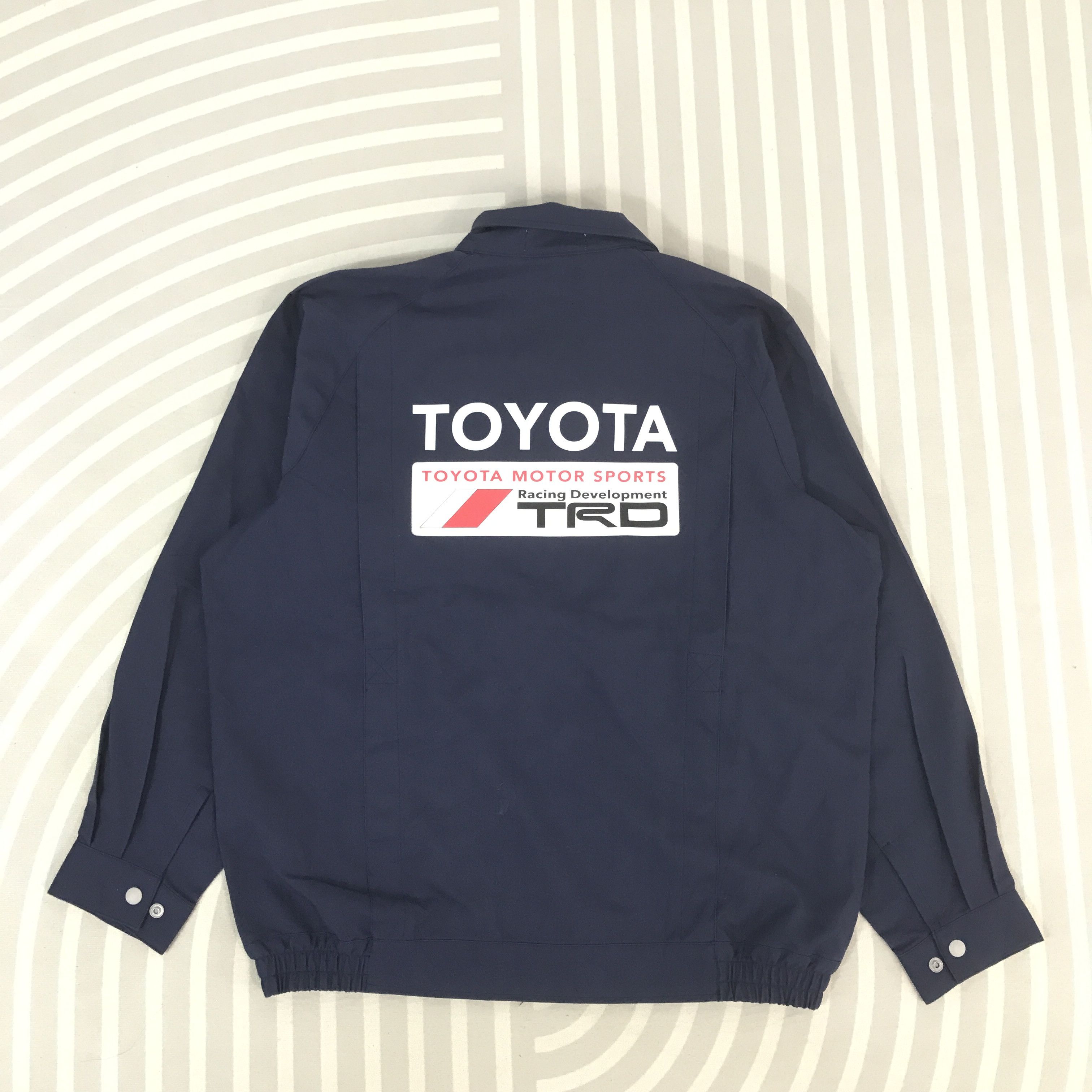 Vintage Toyota x Trd Racing motorsport custom navy Jacket
