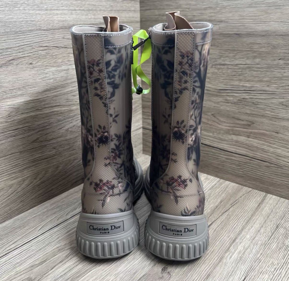 Dior Dior Grey Floral Buckle Martin Boots J41 Size US 7 / IT 37 - 5 Thumbnail