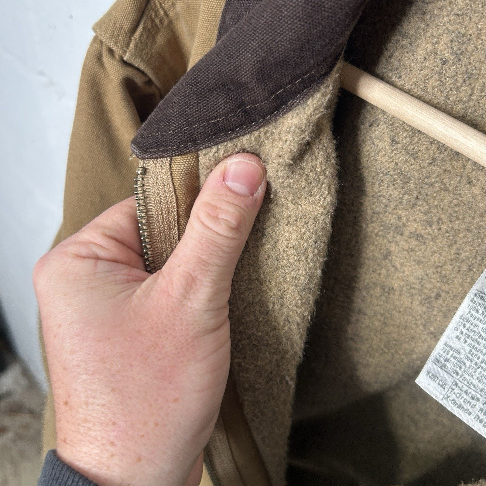 Carhartt Vintage Carhartt Sherpa Detroit Jacket “Camel” WJ097 CML Size XL / US 12-14 / IT 48-50 - 9 Thumbnail