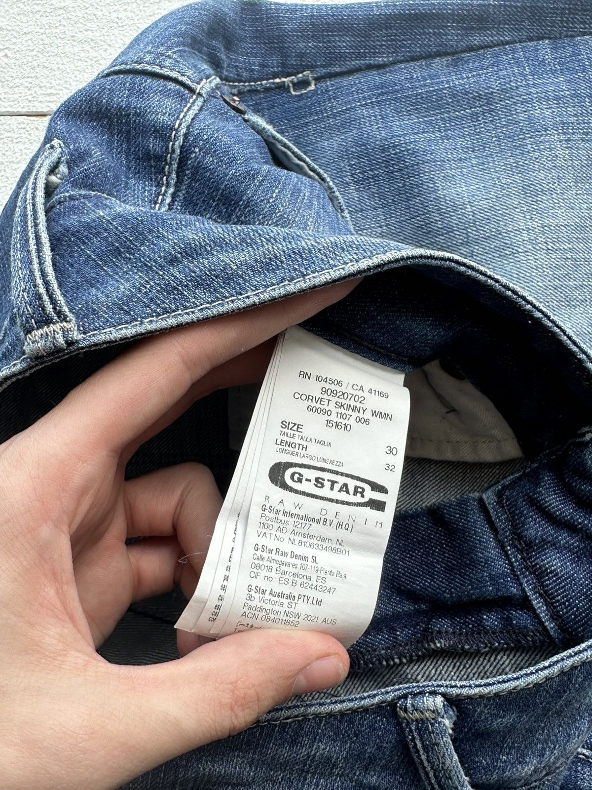G-Star 🚨VNTG G STAR RAW BLUE FADED RARE AVANT GARDE JEANS Y2K Size 30" / US 8 / IT 44 - 6 Thumbnail