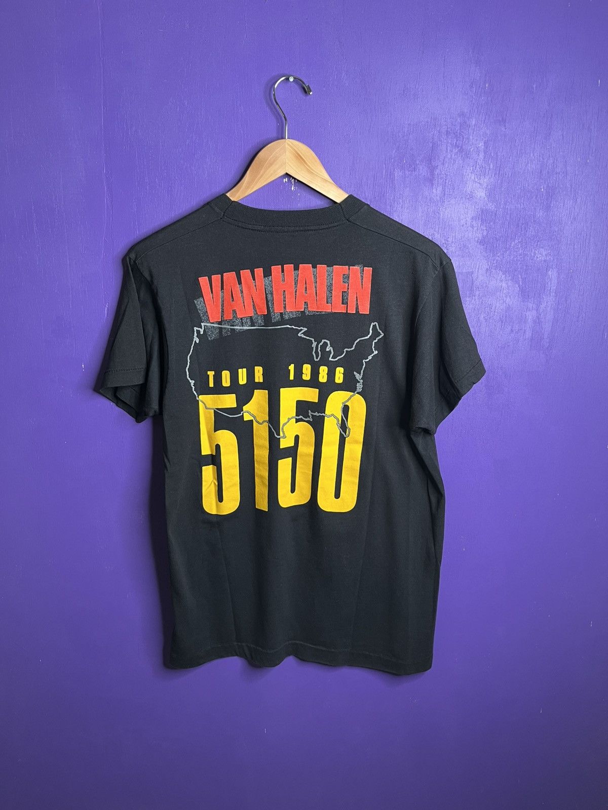 Band Tees × Vintage Vintage 1986 Van Halen 5150 USA tour t-shirt Size US L / EU 52-54 / 3 - 2 Thumbnail
