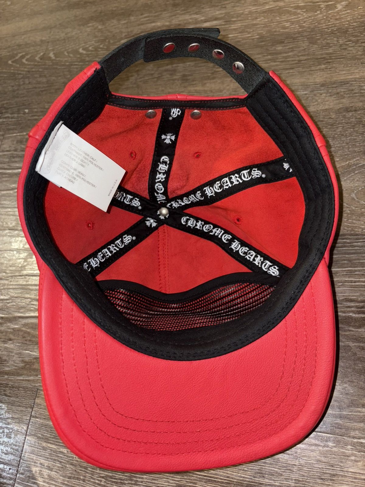 Chrome Hearts Rolling Stones Leather Cap Size ONE SIZE - 6 Thumbnail