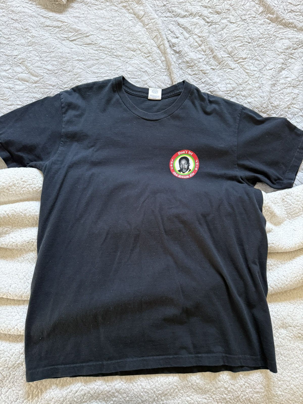 Supreme Supreme SS18 Martin Luther King Jr. Dream Tee Black Medium Size US M / EU 48-50 / 2 - 3 Thumbnail