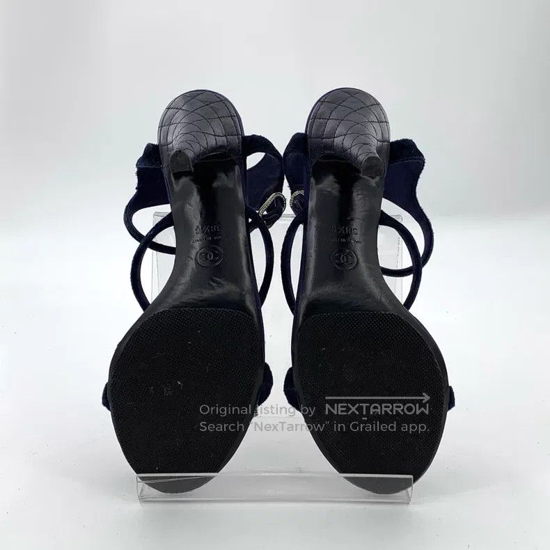Chanel Chanel Black five-pointed star-encrusted diamond-shaped bu Size US 8 / IT 38 - 5 Thumbnail