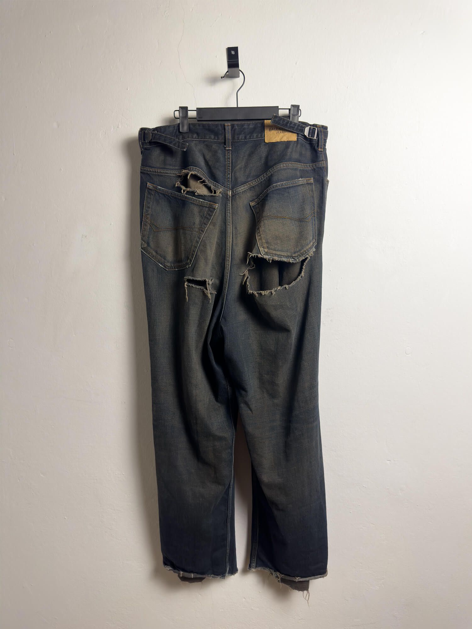 Balenciaga Balenciaga Mud Wash Destroyed Skater Jeans | Grailed