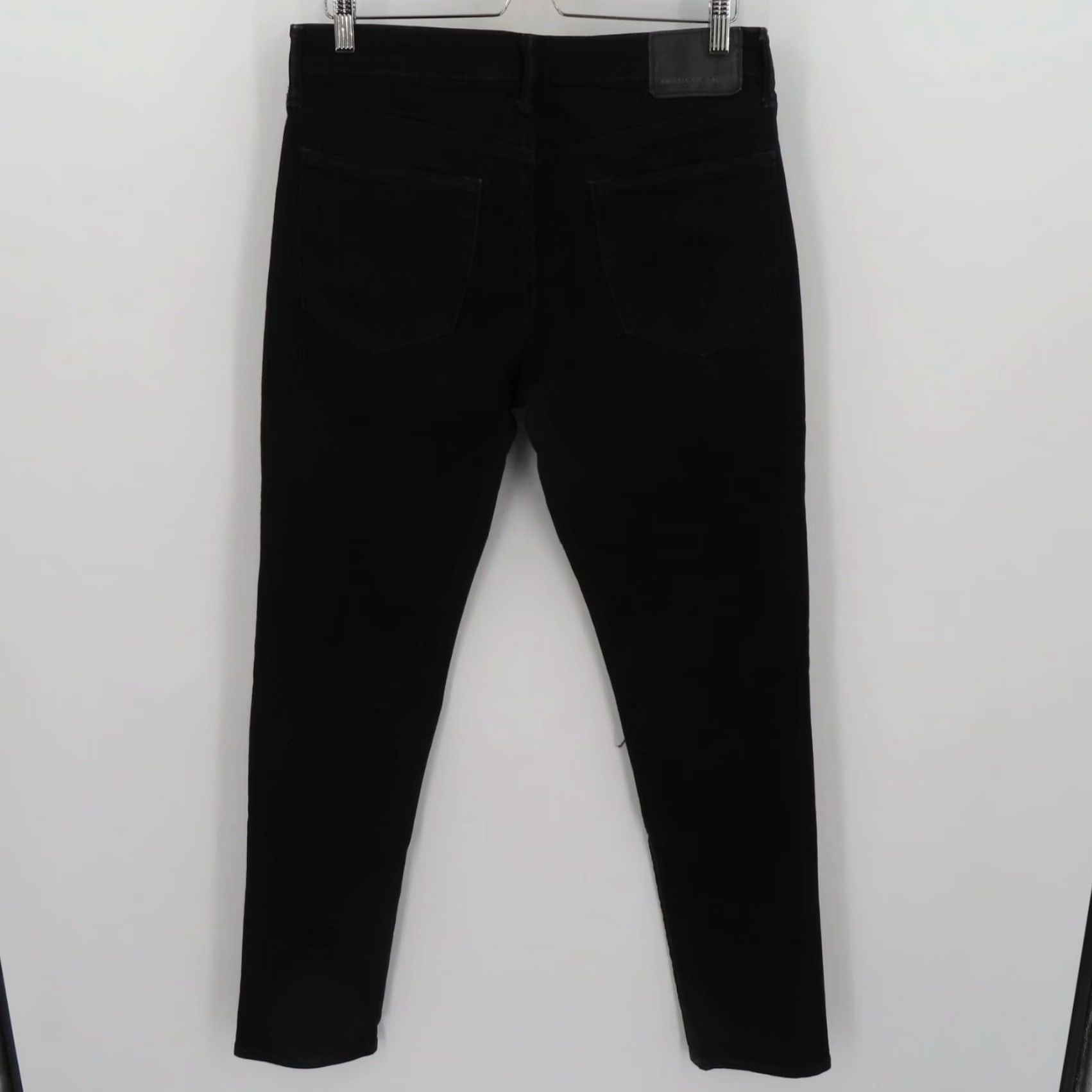 American Eagle Outfitters American Eagle Outfitters Men Jeans 32x34 Athletic Cozy Airflex Distressed Black Denim Straight 5-Pocket Size US 32 / EU 48 - 5 Thumbnail