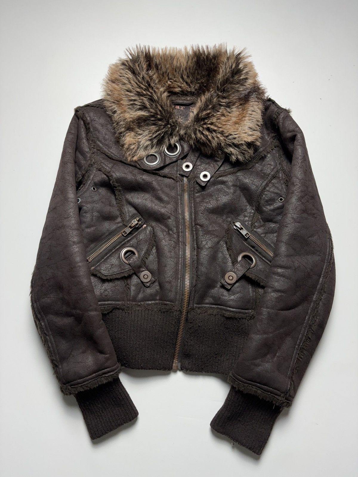archive g.o.a fur military mods coat メンズ