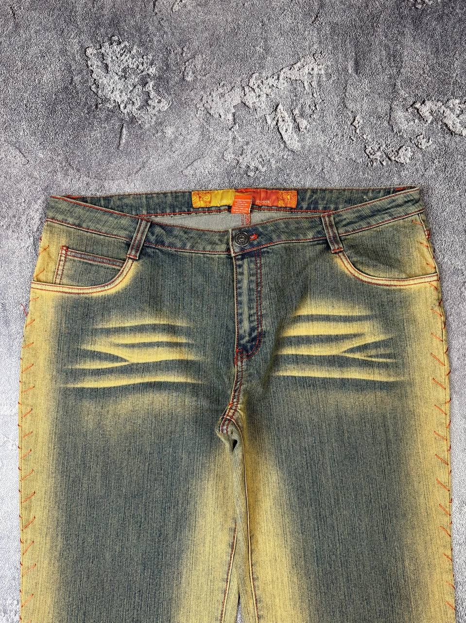 Hysteric Glamour Y2K If Six Was Nine Flared Bootcut LGB Washed Yellow Denim Size US 38 / EU 54 - 9 Thumbnail