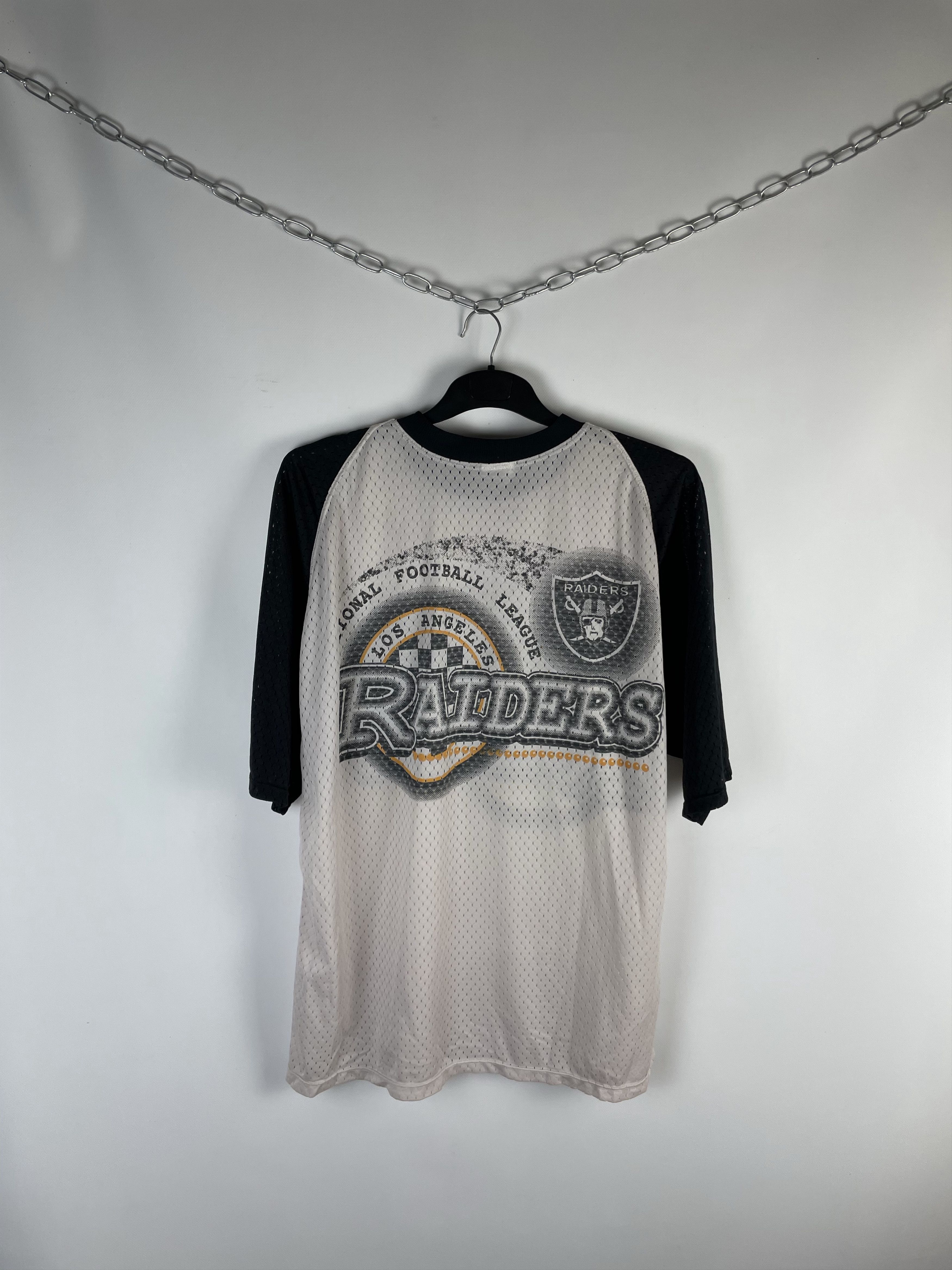 NFL Vintage 90s Los Angeles Raiders Football Jersey T-Shirt Size US XL / EU 56 / 4 - 6 Thumbnail