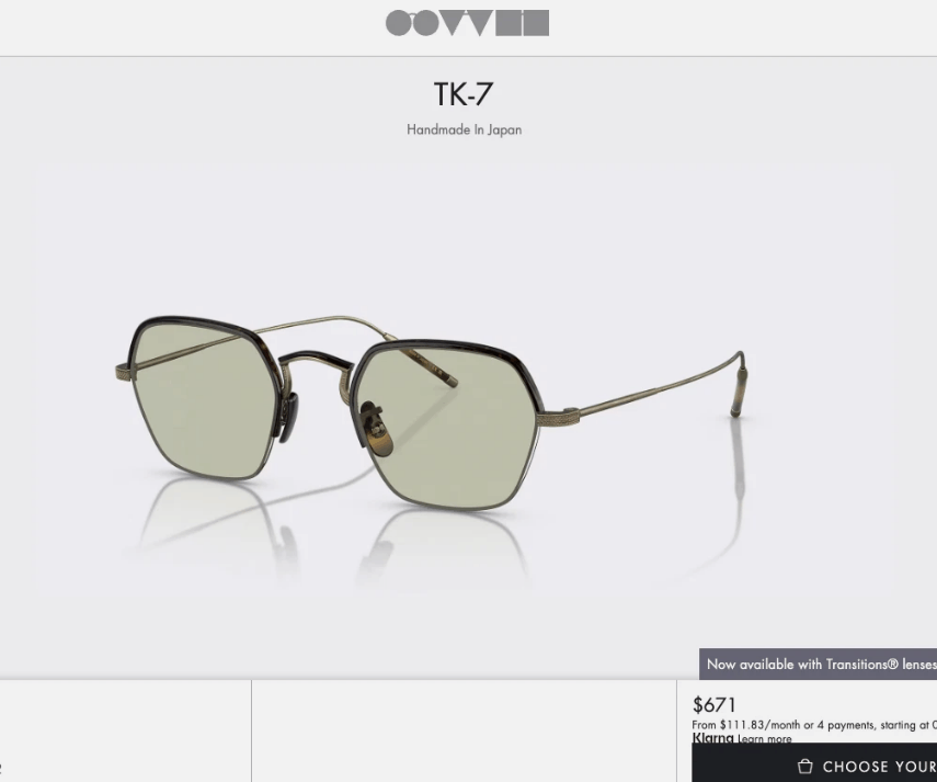 Oliver Peoples OLIVER PEOPLES TAKUMI TK-7 Optical Size ONE SIZE - 3 Thumbnail