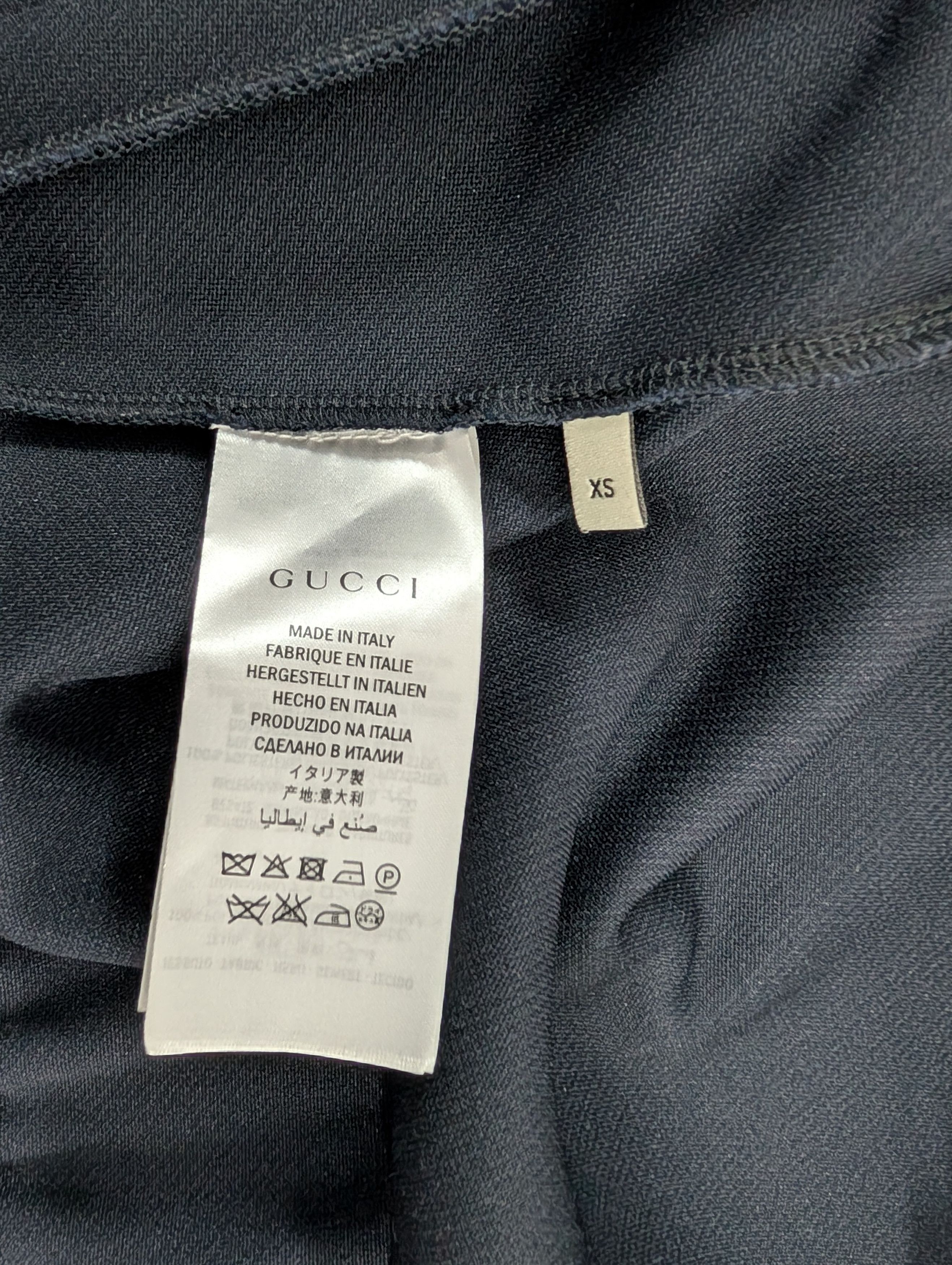 Gucci Navy Blue Zip Up Jacket With Signature Gucci Color Trims Size XS / US 0-2 / IT 36-38 - 8 Thumbnail