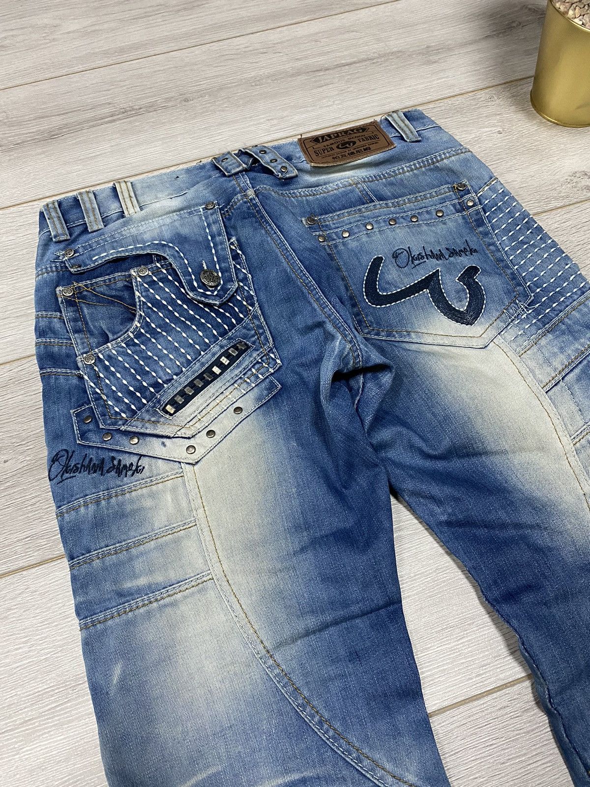 Vintage Japrag denim Okishana Samoki vintage patch work jeans Size US 34 / EU 50 - 10 Thumbnail