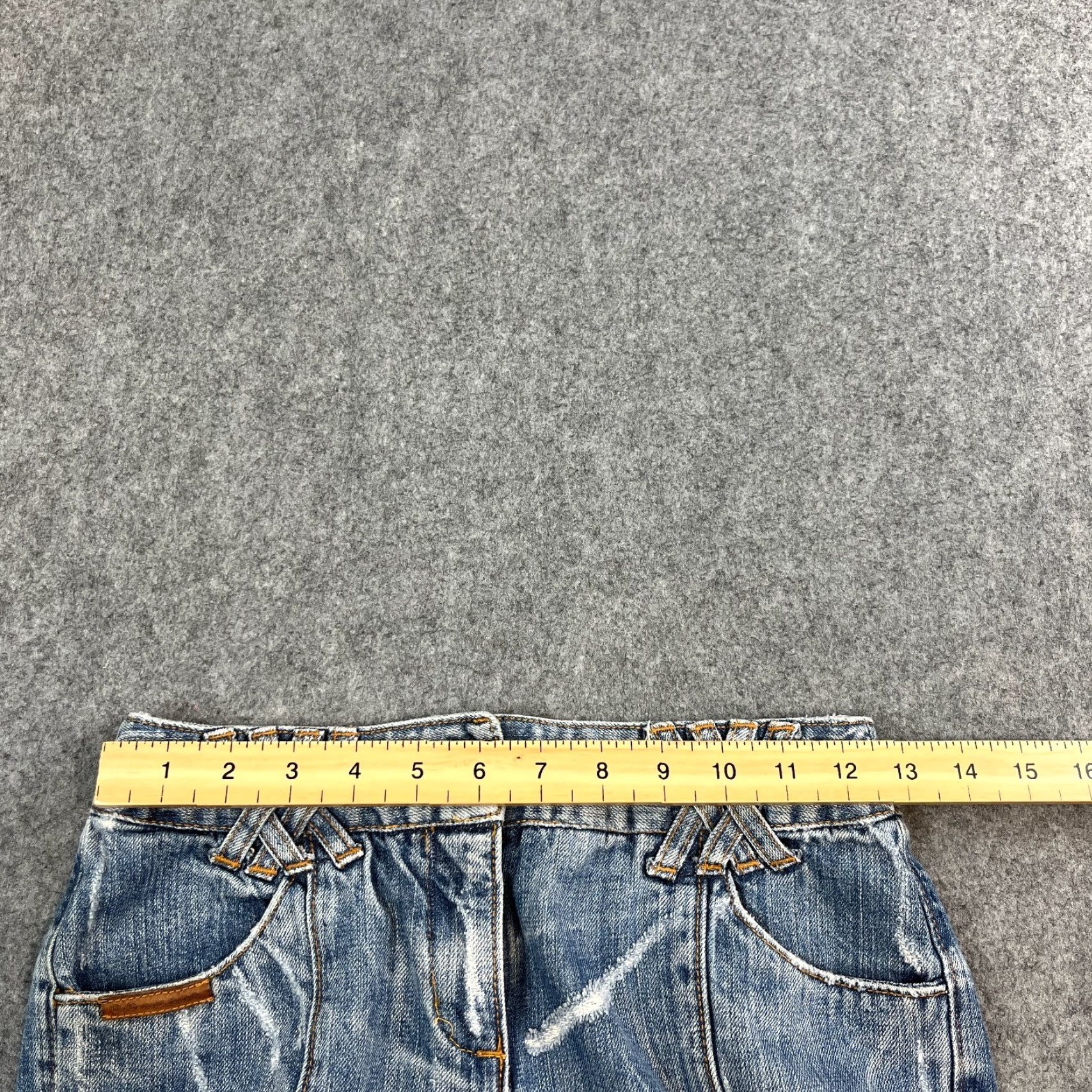 Dolce & Gabbana VINTAGE Dolce&Gabbana Jeans Bootcut Flare 24 32 UK 6 Low Rise Panel 5-Pocket Denim Blue Womens Jeans Size 28" / US 6 / IT 42 - 7 Thumbnail