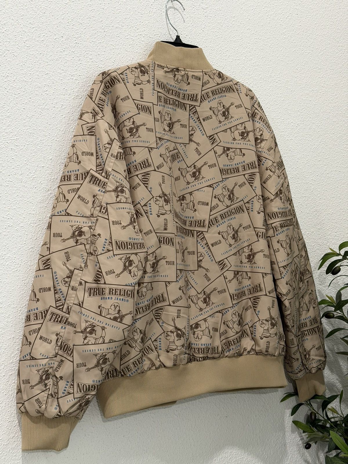 True Religion TRUE RELIGION Aviation Series AOP Bomber Jacket Large NWT Size US L / EU 52-54 / 3 - 9 Thumbnail