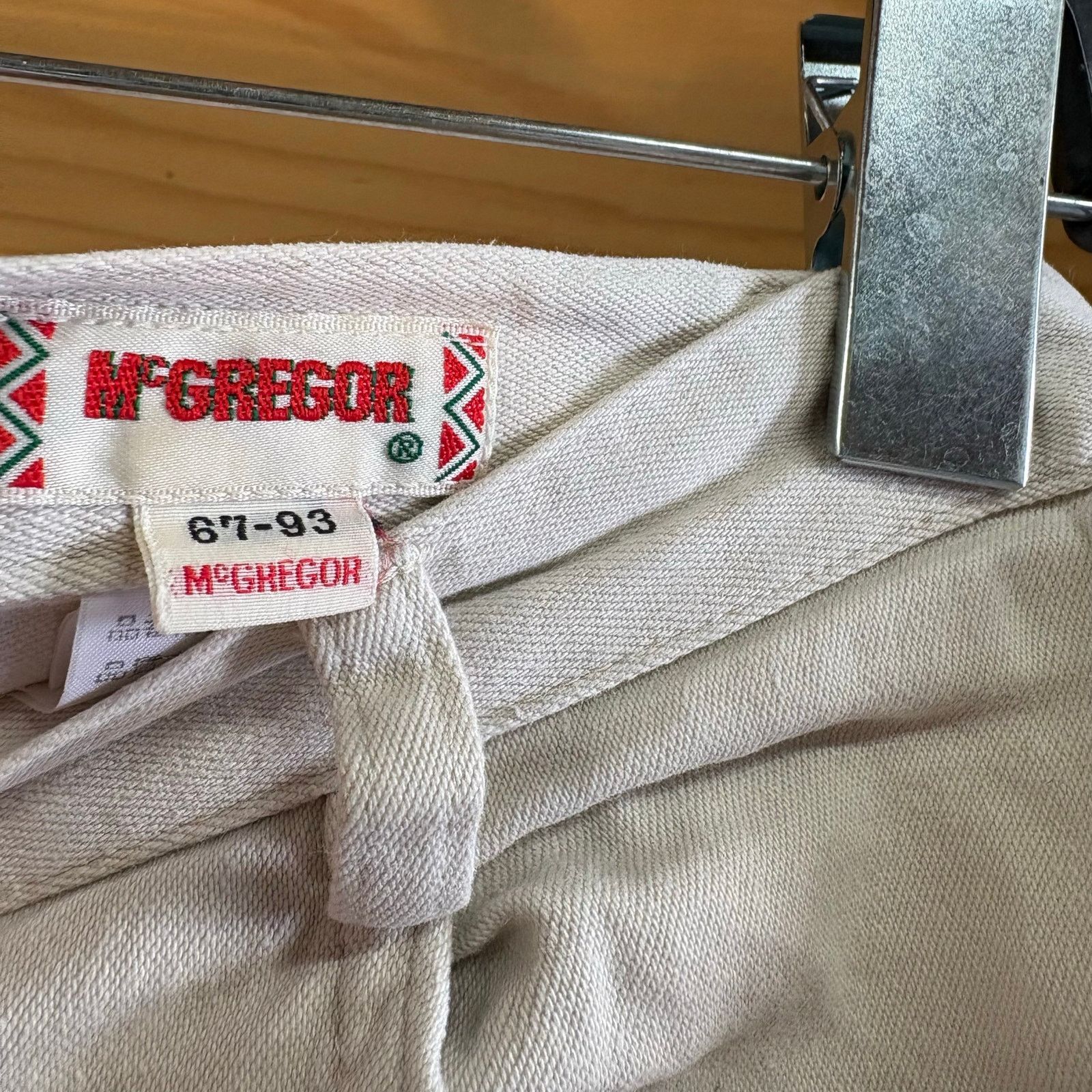 McGregor McGREGOR Beige White Chino Work Pants Vintage 90s Size 26" / US 2 / IT 38 - 3 Thumbnail