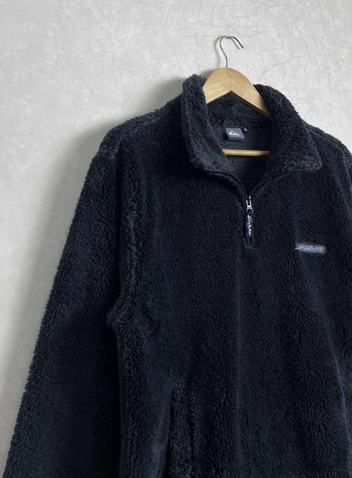 Quiksilver Vintage Quicksilver Big Logo 1/4 Zip Fleece Sweatshirt 00s Size US S / EU 44-46 / 1 - 5 Thumbnail
