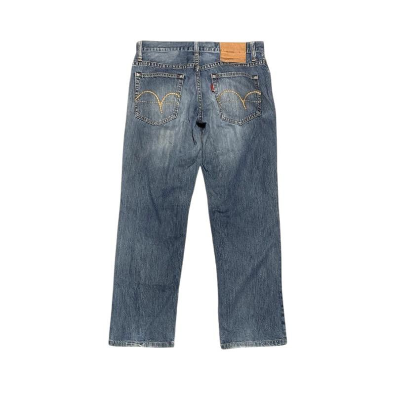 Edwin Vintage Edwin Gold Rush Straight Leg Jeans Faded Blue Size US 35 - 5 Thumbnail