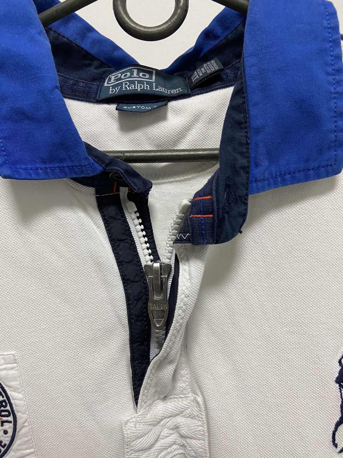 Polo Ralph Lauren Polo Ralph Lauren Vintage Zip Logo T Shirt Rescue Patrol Size US XXL / EU 58 / 5 - 7 Thumbnail