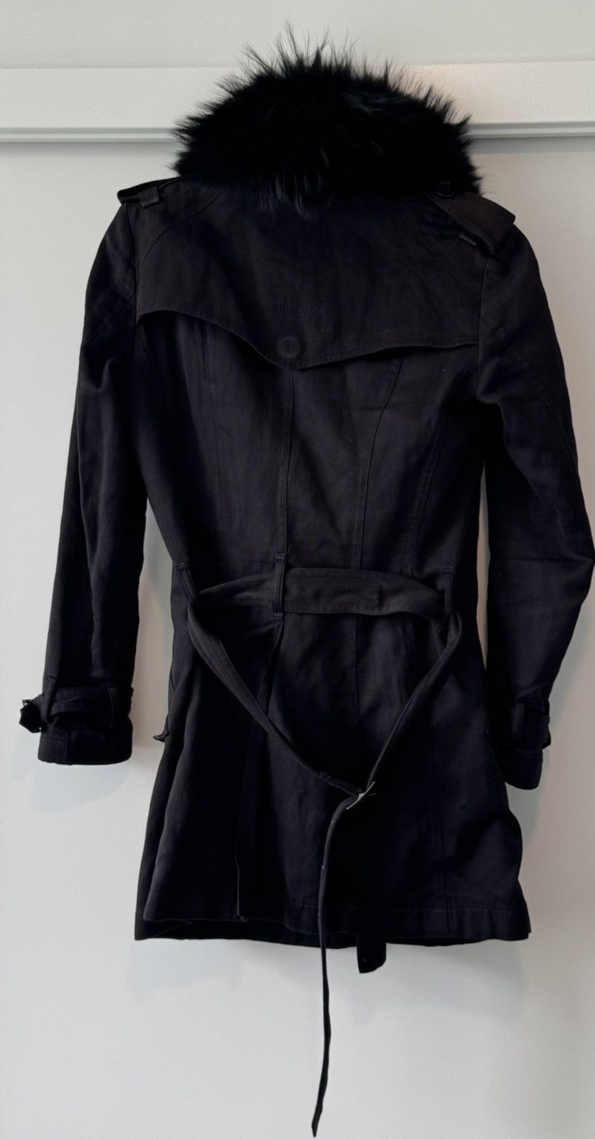 5351 POUR LES HOMMES Vintage 5351 Pour Les Hommes Archival Fur Collar Trench Coat Size US XS / EU 42 / 0 - 2 Thumbnail