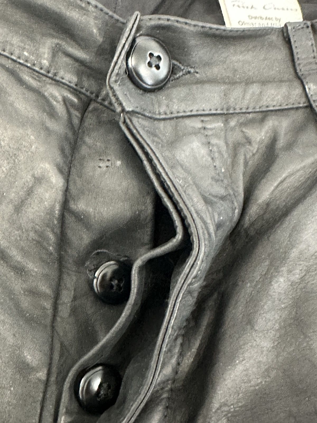 Rick Owens Rick Owens Wax LEATHER Pant 48IT/38US Size US 38 / EU 54 - 8 Thumbnail
