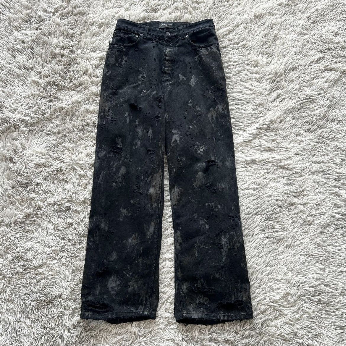 Balenciaga Balenciaga Mud Destroy Denim Size US 32 / EU 48 - 2 Thumbnail