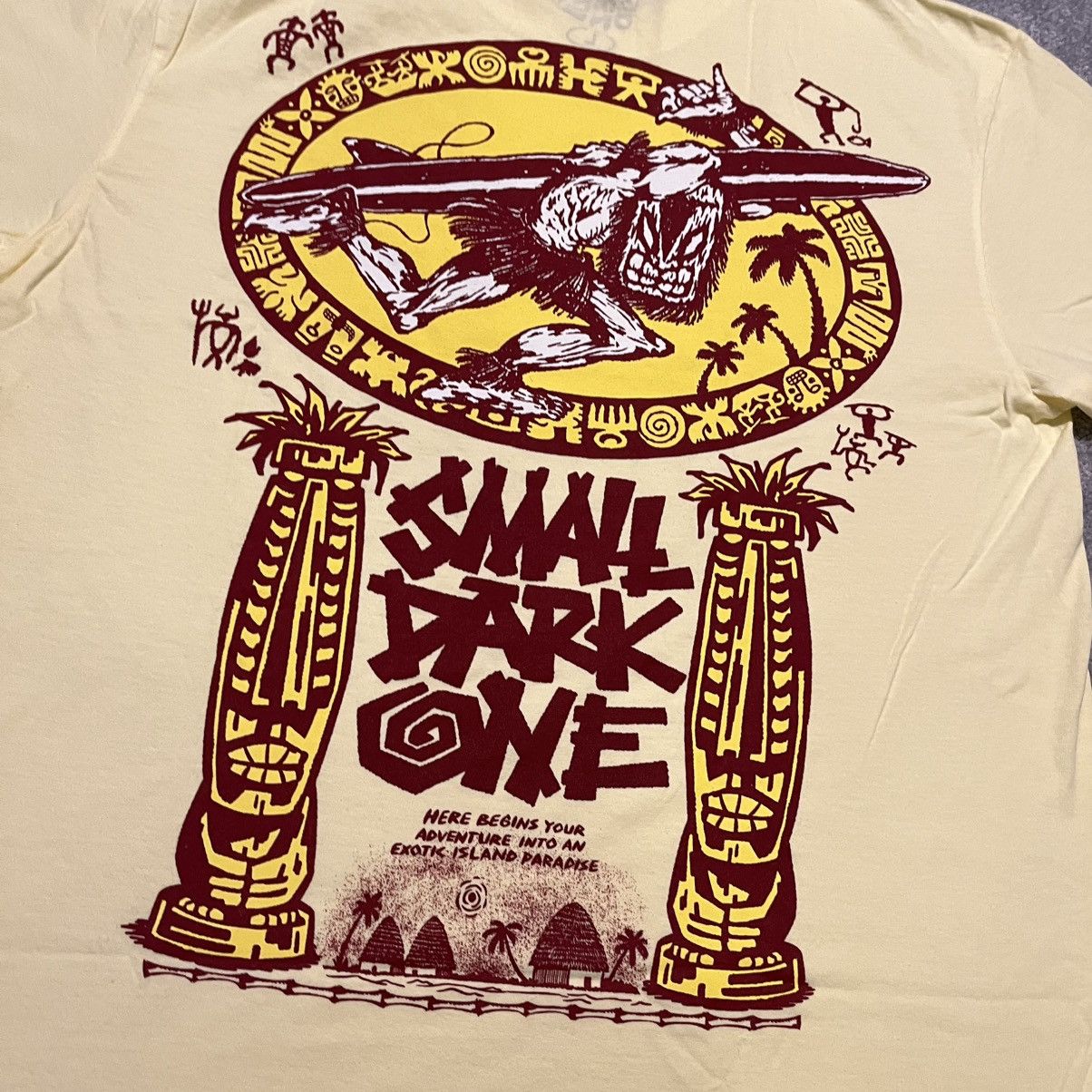 Plague Boulevard New Lil Darkie Small Dark One Tiki Hawaii Graphic Logo Tee Size US L / EU 52-54 / 3 - 3 Thumbnail