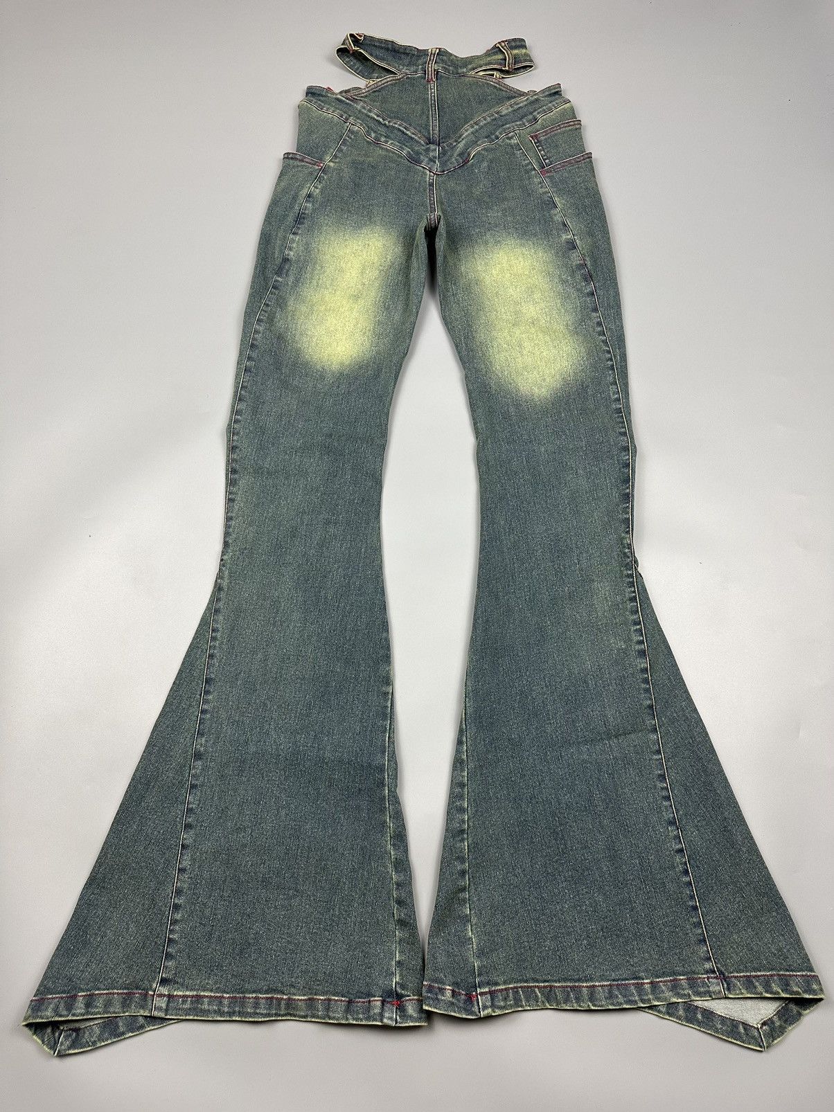 14th Addiction × If Six Was Nine 🔥Sick Nice🔥Japanese High-Waisted Pleated Flare Jeans Size 28" / US 6 / IT 42 - 4 Thumbnail