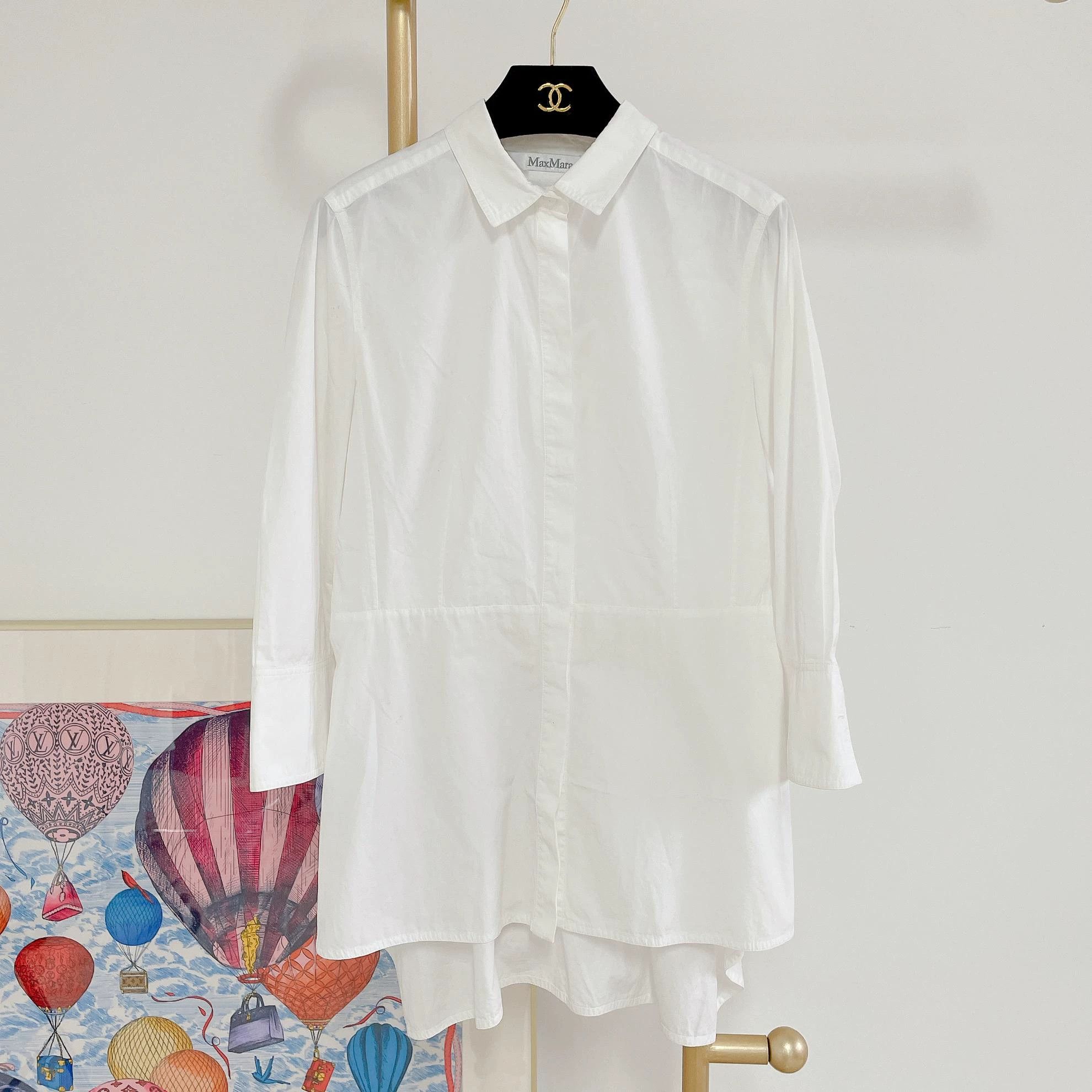 Max Mara Maxmara White Top Size M / US 6-8 / IT 42-44 - 1 Thumbnail