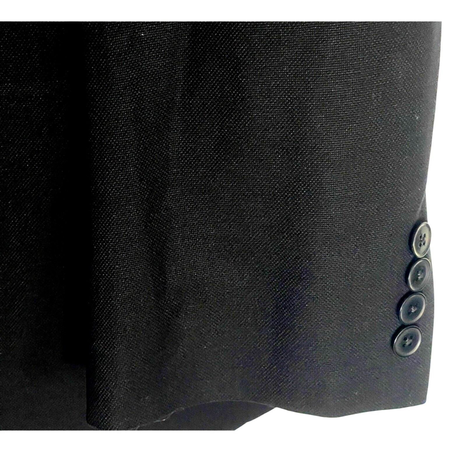 Other Collection Michael Strahan Strech Wool Slim Jacket Black 48R Size 48R - 5 Thumbnail