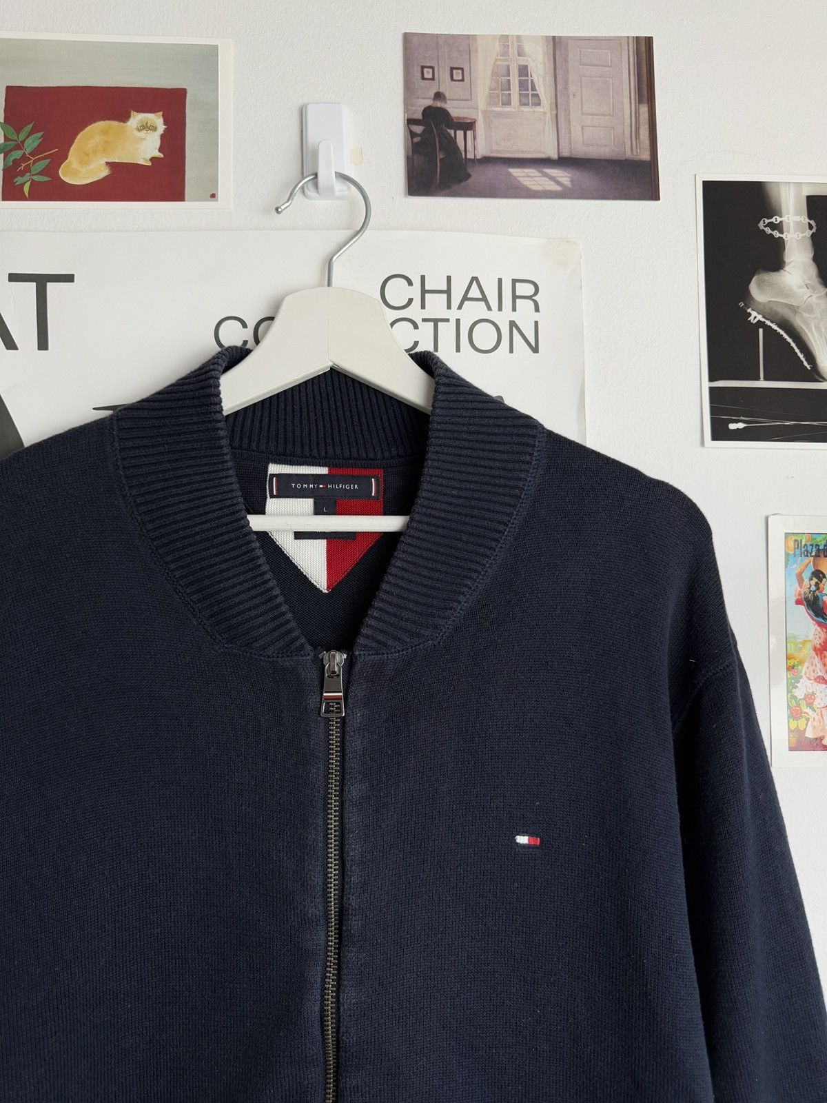 Designer × Tommy Hilfiger VIntage y2k Tommy Hilfiger small logo zip sweater L old money Size US L / EU 52-54 / 3 - 3 Thumbnail