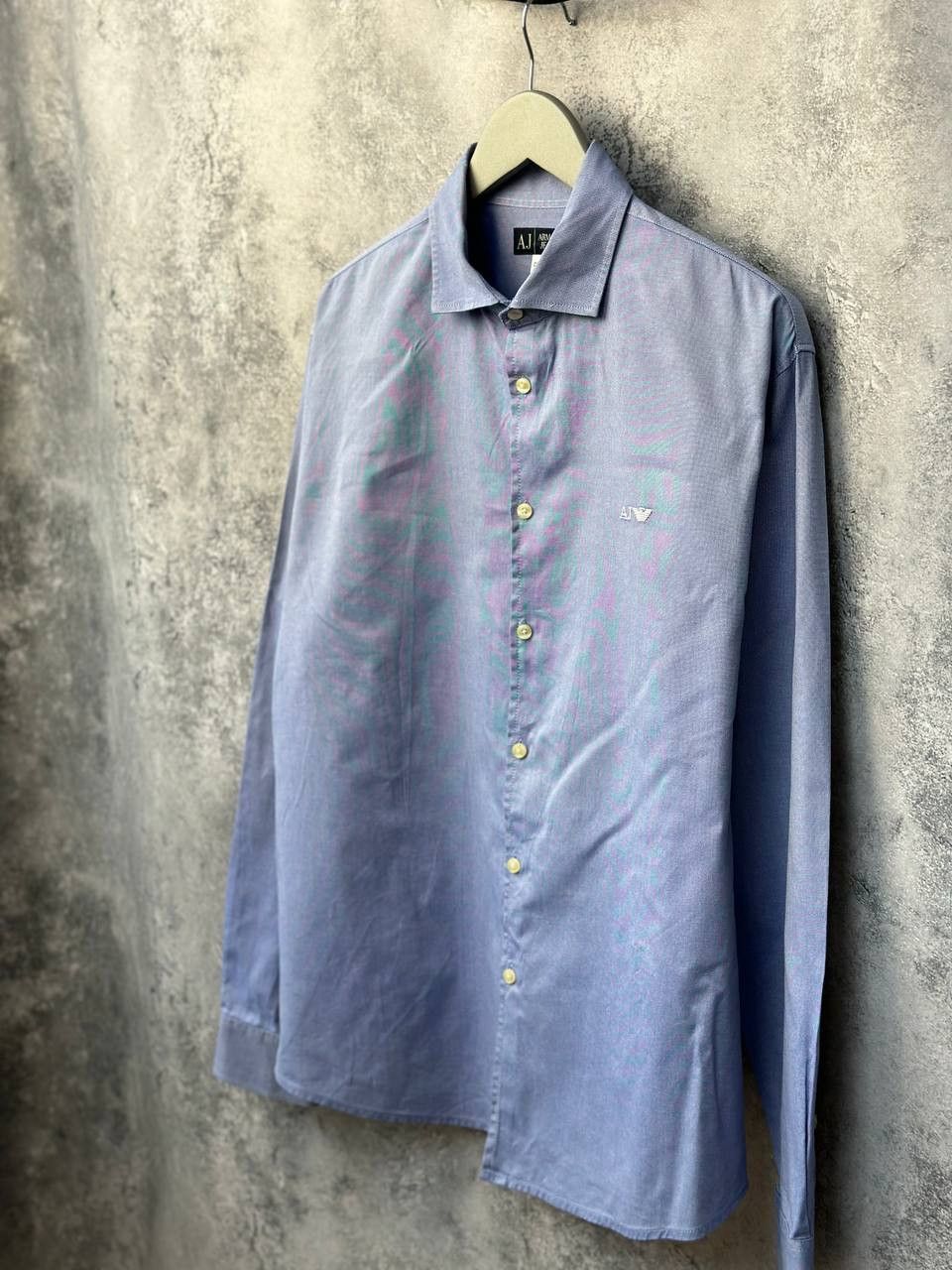 Armani Armani Jeans Vintage 90s Button Up Shirt Tessuto Logo Size US XXL / EU 58 / 5 - 2 Thumbnail