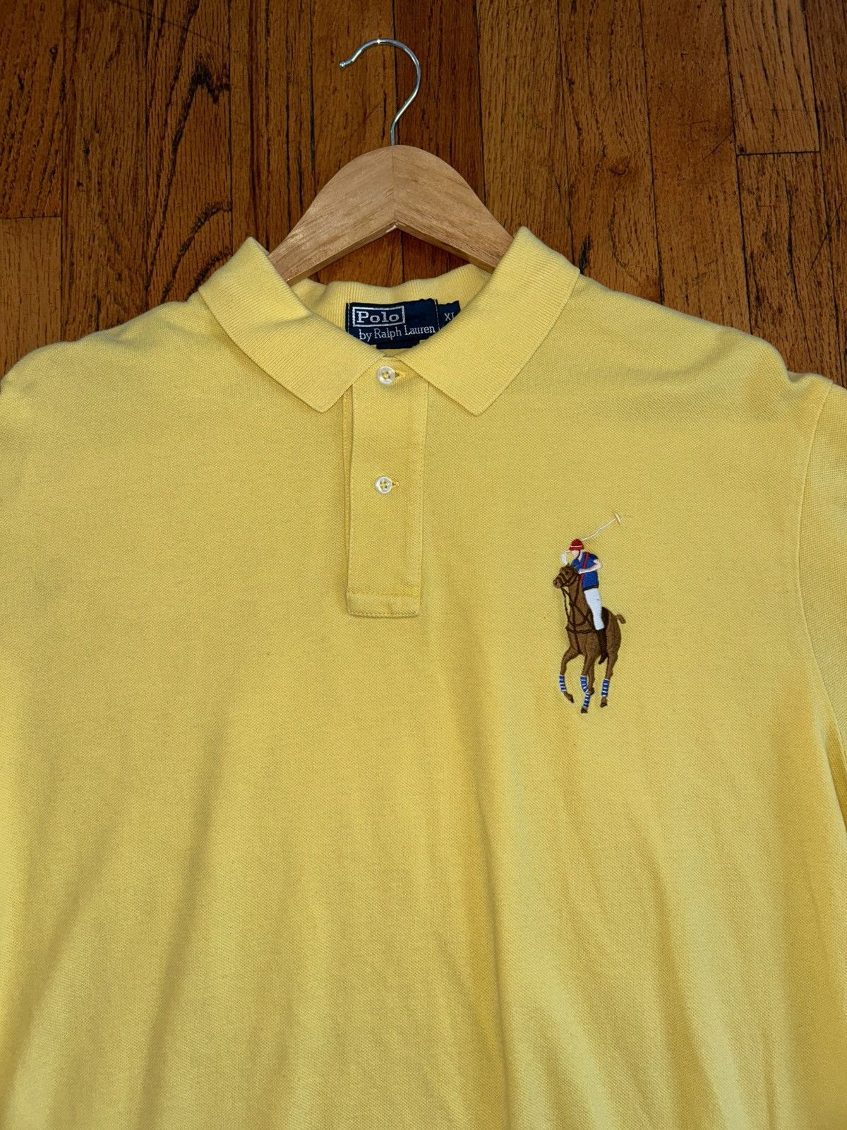 Polo Ralph Lauren Vintage yellow big pony polo button up shirt Size US XL / EU 56 / 4 - 3 Thumbnail