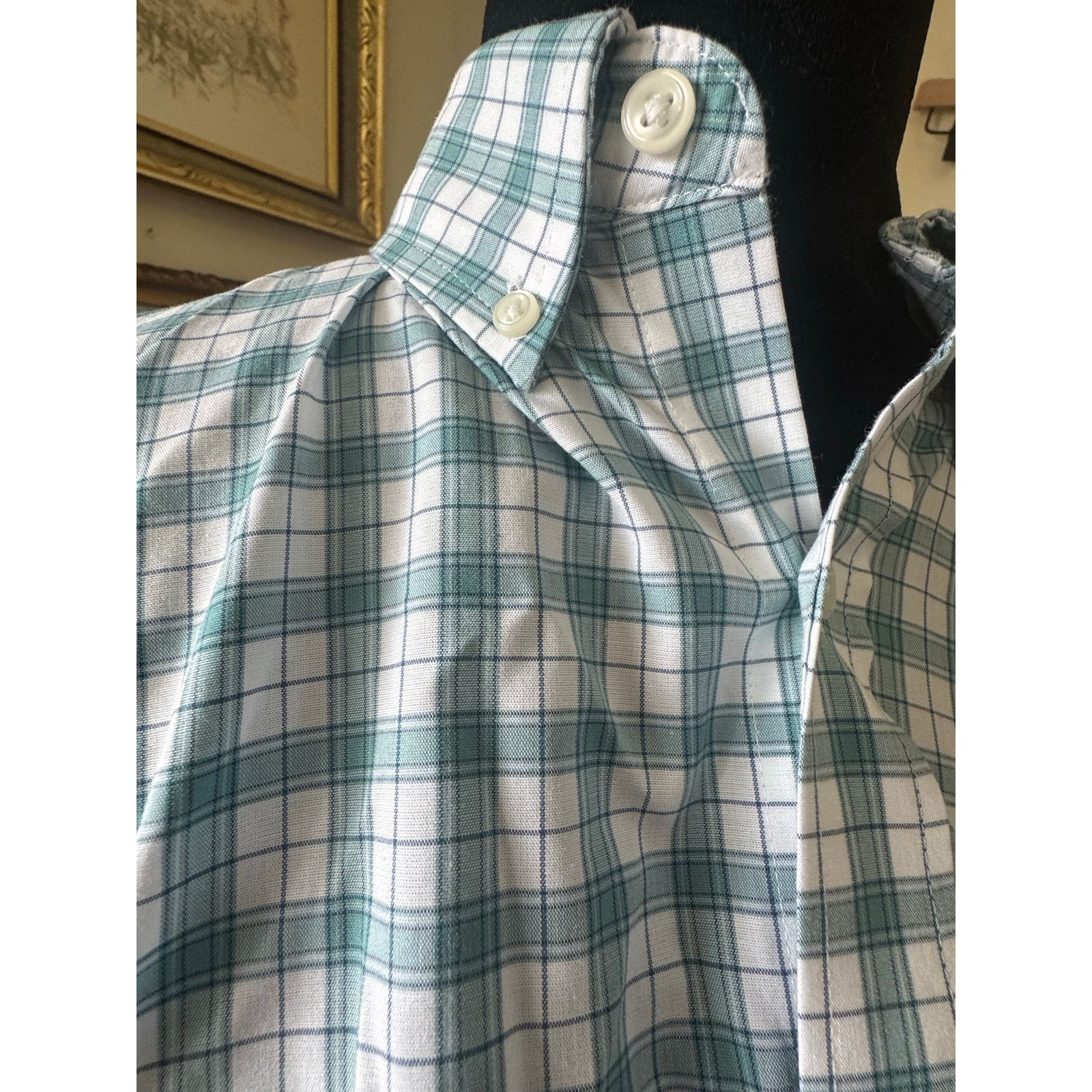 L.L. Bean 100 Percent Cotton L.L.Bean Green Plaid Button Down Shirt L Size US L / EU 52-54 / 3 - 8 Thumbnail