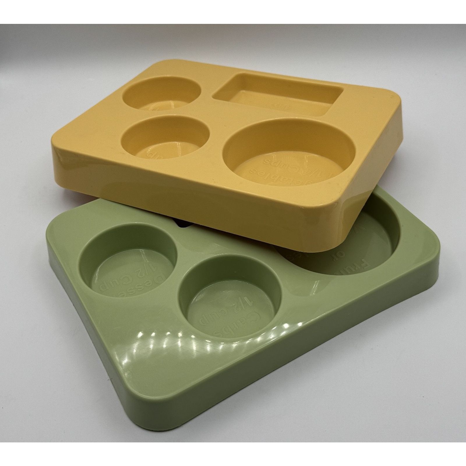 Other 2 pk- Perfect Portion Food Separation Plates Weight Loss Size ONE SIZE - 4 Thumbnail