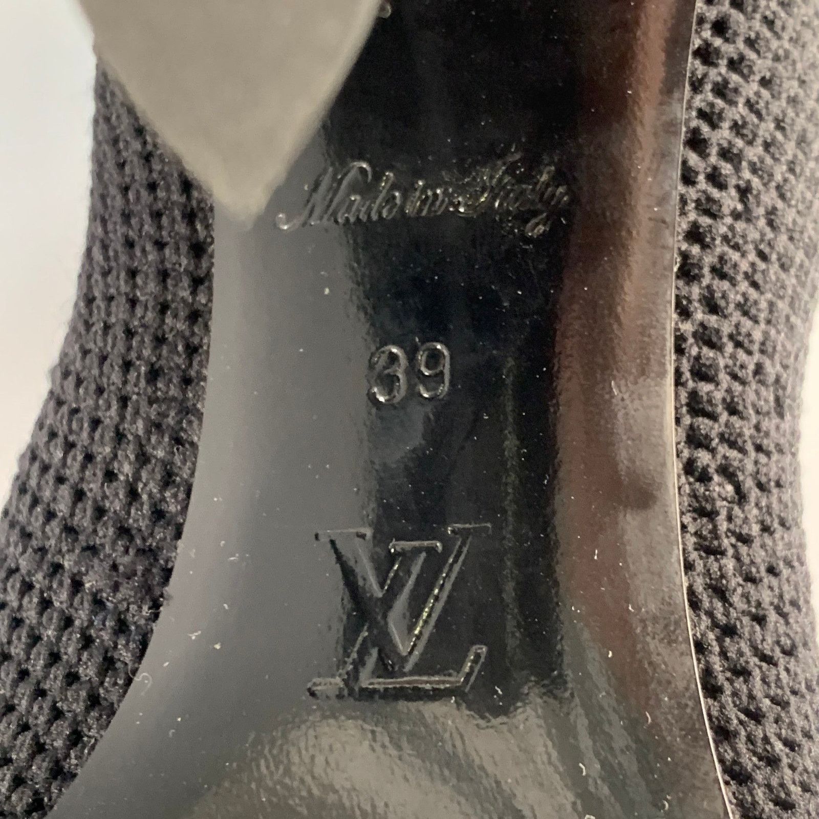 Louis Vuitton Black Nylon Knit Monogram Chunky Heel Sock Boots Size US 9 / IT 39 - 9 Thumbnail