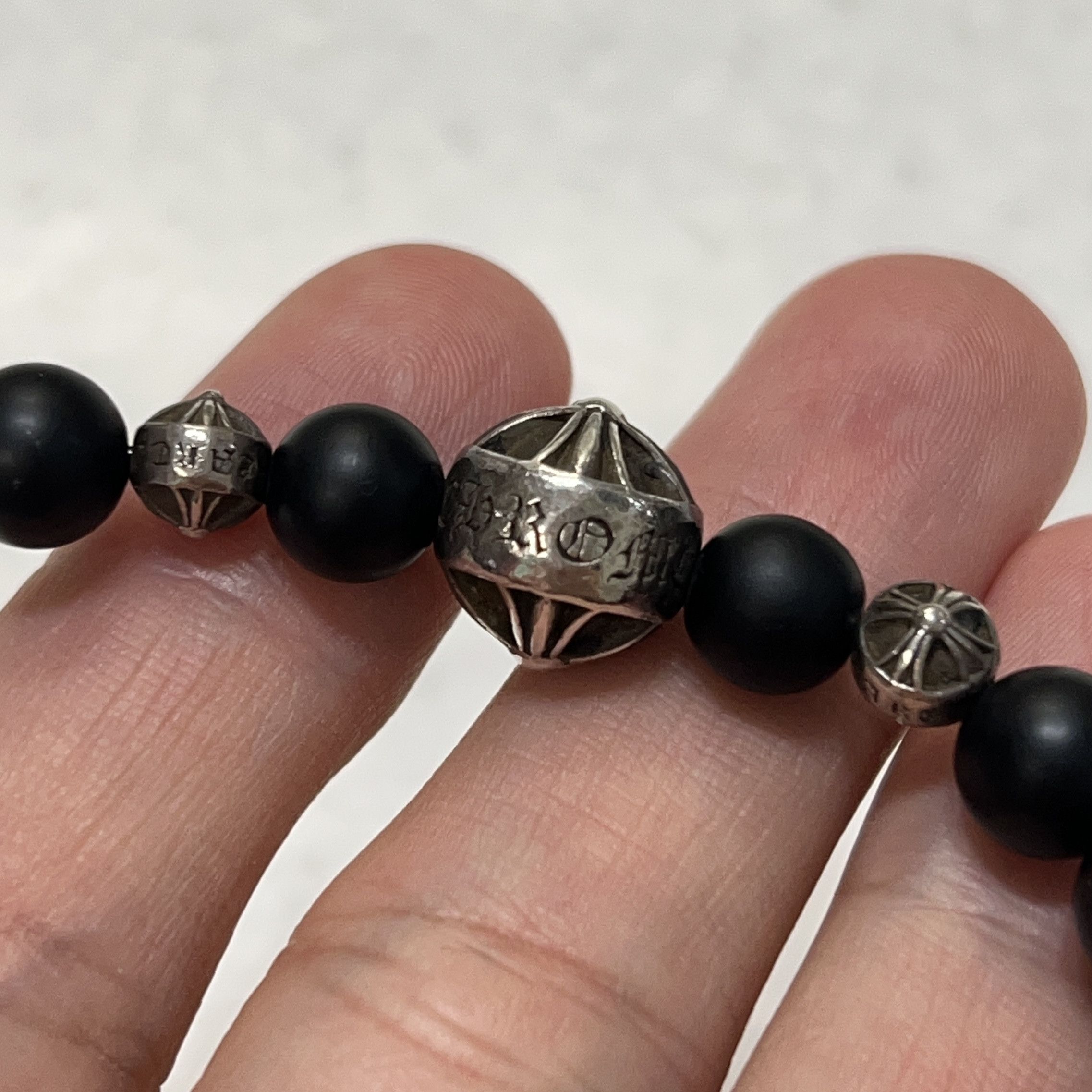 Chrome Hearts Chrome Hearts 71 BEAD Onyx Beads Bracelet 6mm Size ONE SIZE - 10 Thumbnail