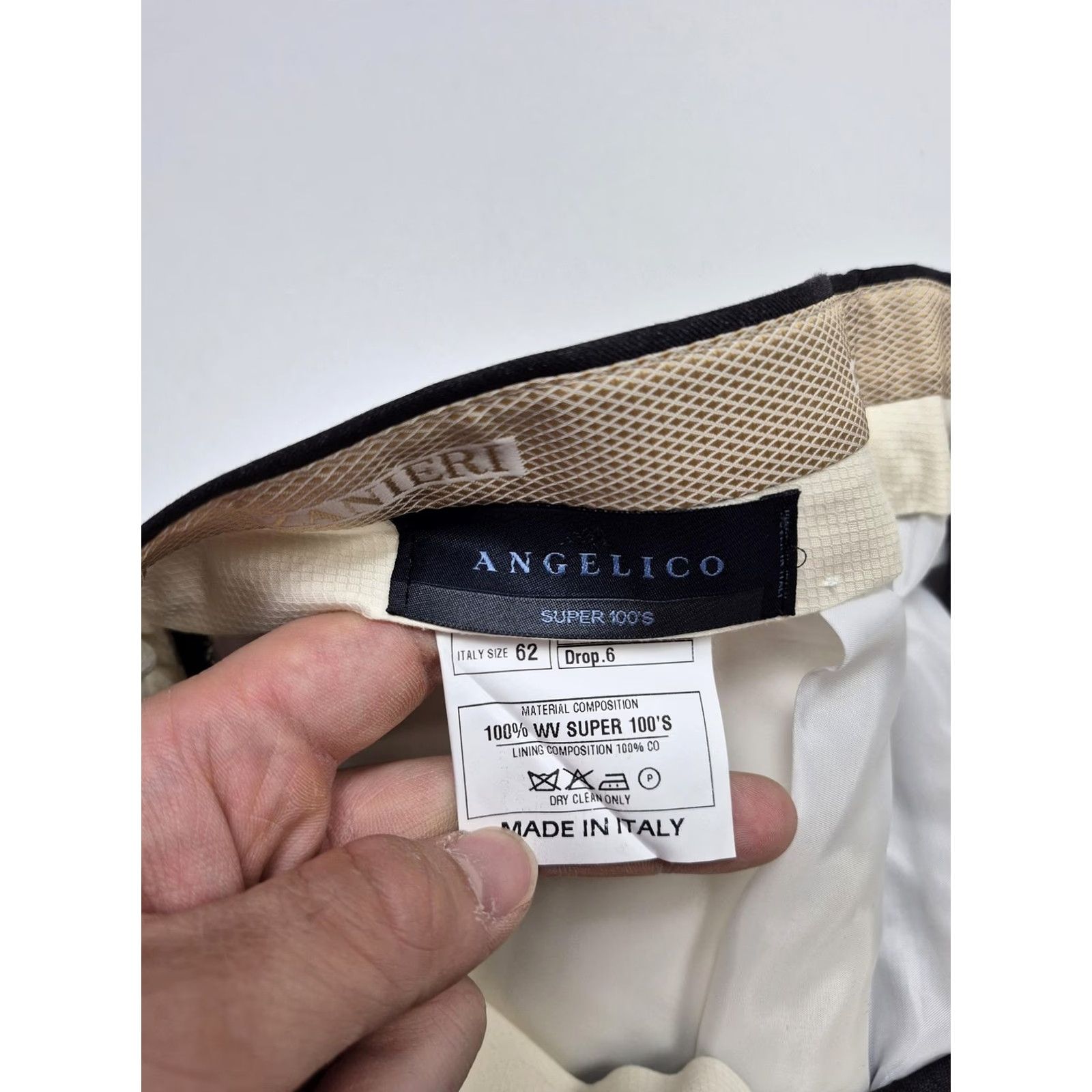 Vintage Zanieri Dress Pants Men 46x36 Gray Wool Flat Front Straight Unhemmed Italy NWT Size US 30 / EU 46 - 5 Thumbnail