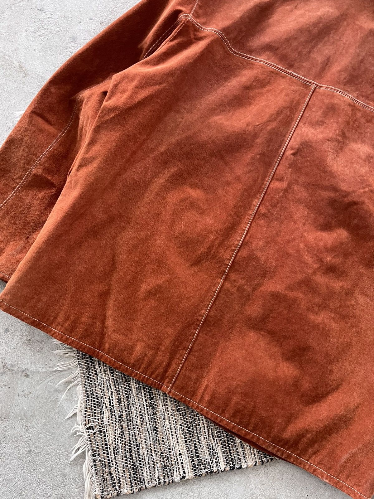 Genuine Leather Vintage Avantgarde Brown Orange Leather Coach Jacket Y2K Size US XL / EU 56 / 4 - 15 Thumbnail