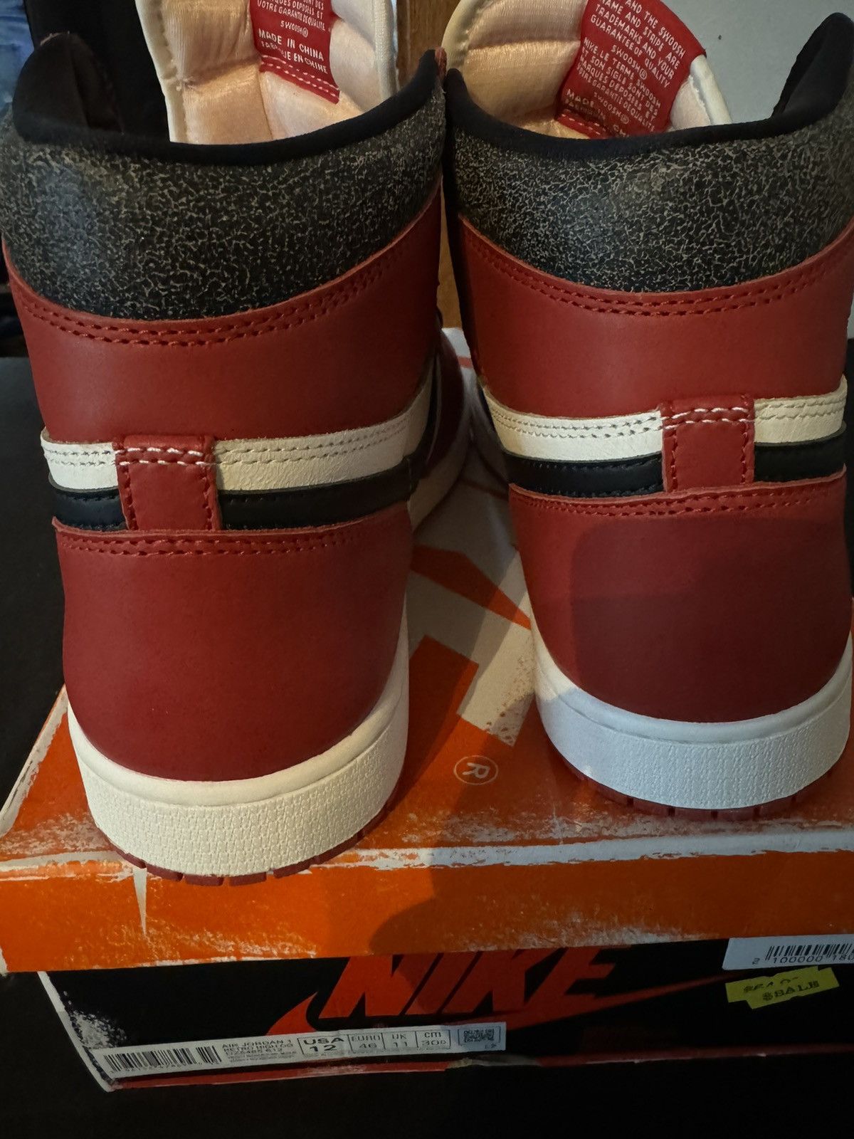 Nike Jordan 1 “Lost & Found” Size US 12 / EU 45 - 17 Thumbnail