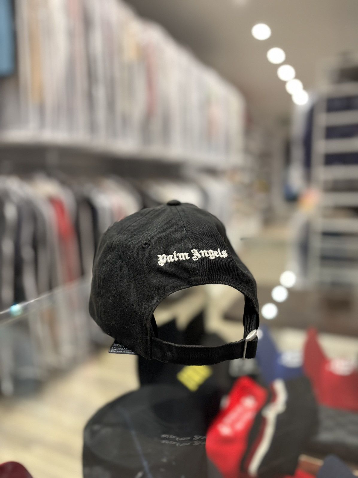 Palm Angels Palm Angels Classic Logo Cap Black Size ONE SIZE - 3 Thumbnail